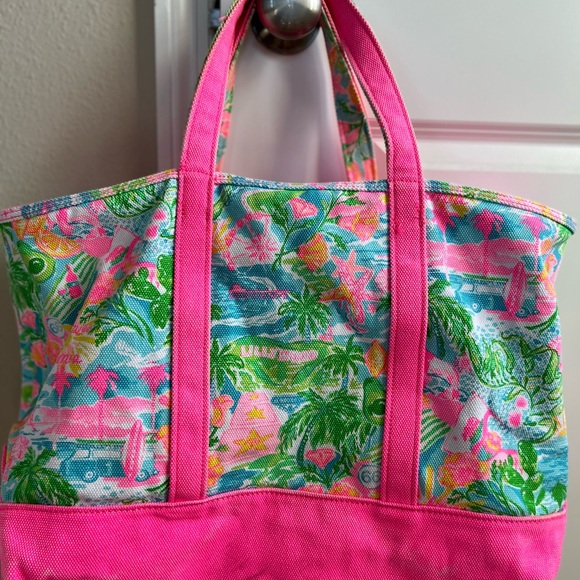 LILLY PULITZER MERCATO TOTE- CALIFORNIA - Picture 2 of 7
